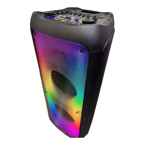 Platinum Trolley Bluetooth Speaker with Attachments - Black - AH-8300