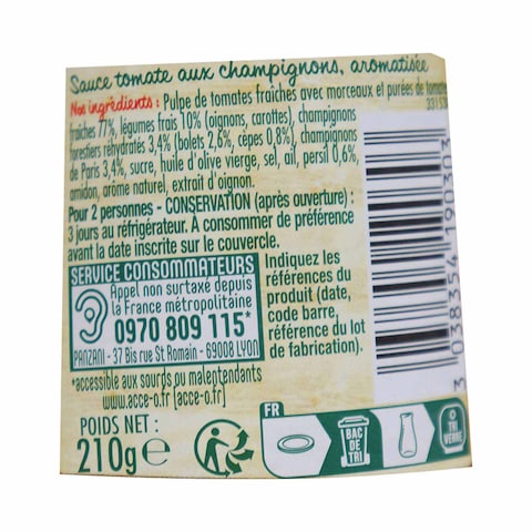 Panzani Champignons Sauce - 190 gram