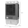 IDO Air Cooler 80L 3 Speeds 170W - Grey And White &ndash; AC80L