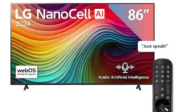 LG 86-inch NanoCell AI 4K UHD Smart TV - 86NANO80T6A