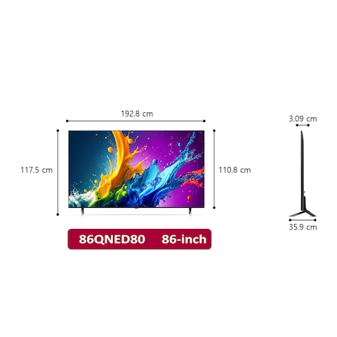 LG 86-inch QNED80 4K UHD Smart TV - 86QNED80T6B