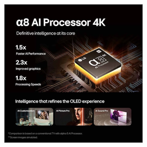 تليفزيون إل جي 55 بوصة أوليد B4 فائق الدقة 4K سمارت - OLED55B46LA
