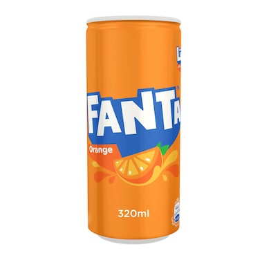 Fanta Orange Soft Drink Can - 320ml