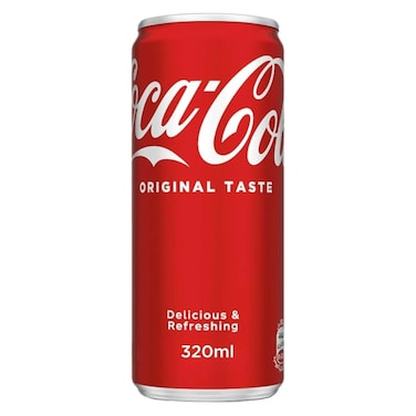 Coca Cola Original Taste Soft Drink Can - 320ml