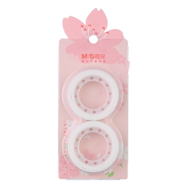 شريط لاصق أبيض - 12 ملم - قطعتين