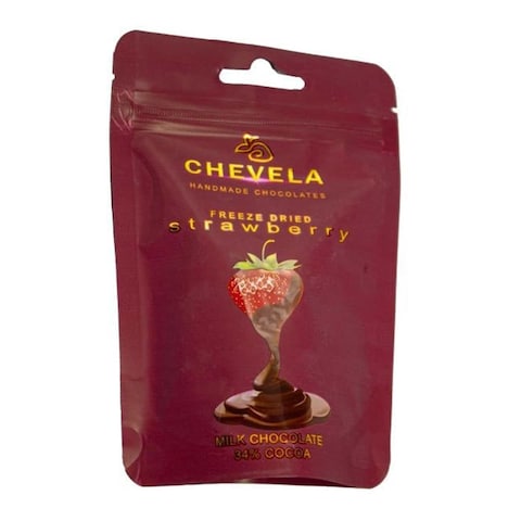 Chevela Strawberry Coated with White Chocolate - 70gm