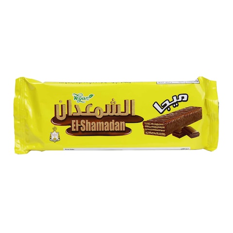 Shamadan Mega Wafer Filled and Covered with Chocolate - 4 Biscuits