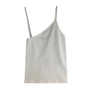 بلوزة نسائية لا كوليكشن بكتف واحد - أبيض عاجي - مقاس واحد