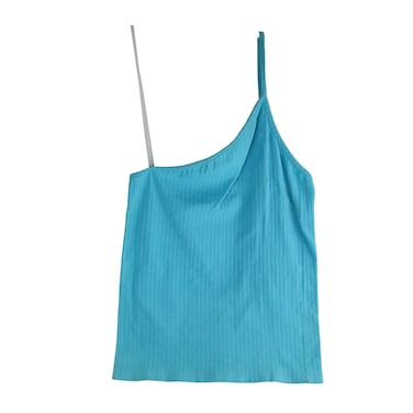 بلوزة نسائية لا كوليكشن بكتف واحد -تركواز - مقاس واحد