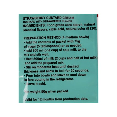 Cooks Strawberry Custard Cream - 50gm