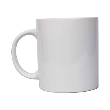 هوم مج بورسلين - 10 * 8.5 سم - أبيض