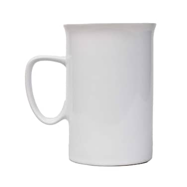 هوم مج بورسلين - 11 * 7.5 سم - أبيض