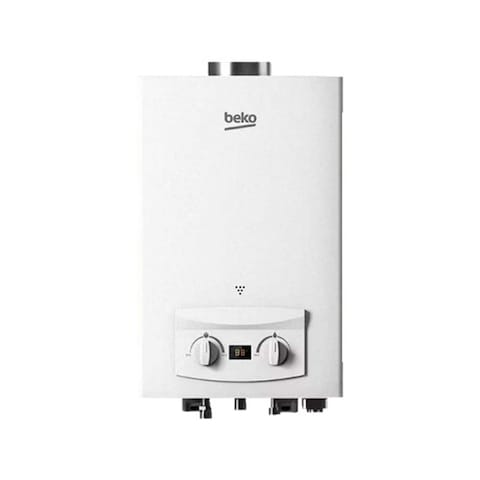 Beko Gas Digital Water Heatar 10 Liters - White - BGWH 10LW