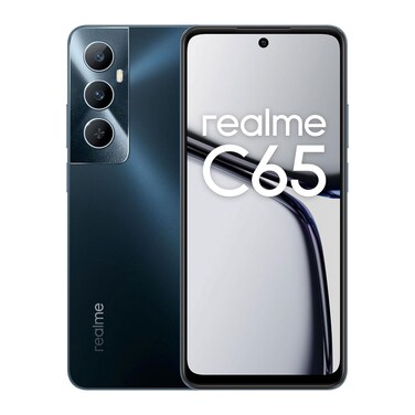 ريلمي C65 - شاشة 6.67 بوصة - 128 جيجابايت/6 جيجابايت ثنائي الشريحة بشبكة الجيل الرابع - أسود