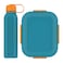 M-Design Lunch Set - Lunch Box - 1.6 Liter  +  Water Bottle - 650ml - Teal