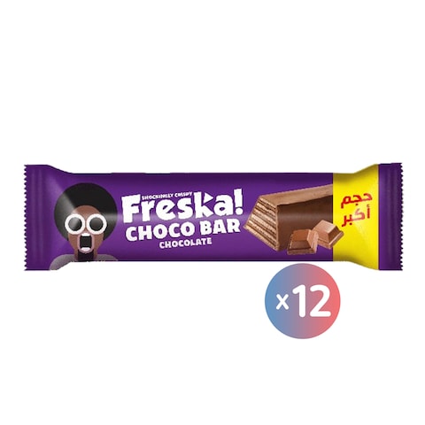Freska Bigger Wafer Coated with Chocolate - 12 Pieces