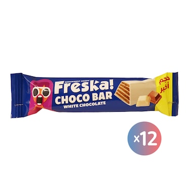 ويفر فريسكا بالشيكولاتة البيضاء حجم أكبر - 12 قطعة