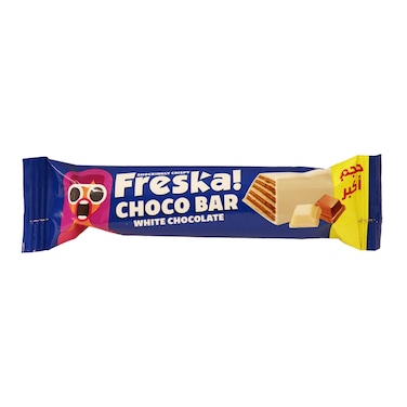Freska Coated Wafer White Bar with Chocolate Bigger Size - 1 Piece