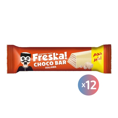 Freska Wafer Bar with Halawa Bigger Size - 12 Pieces