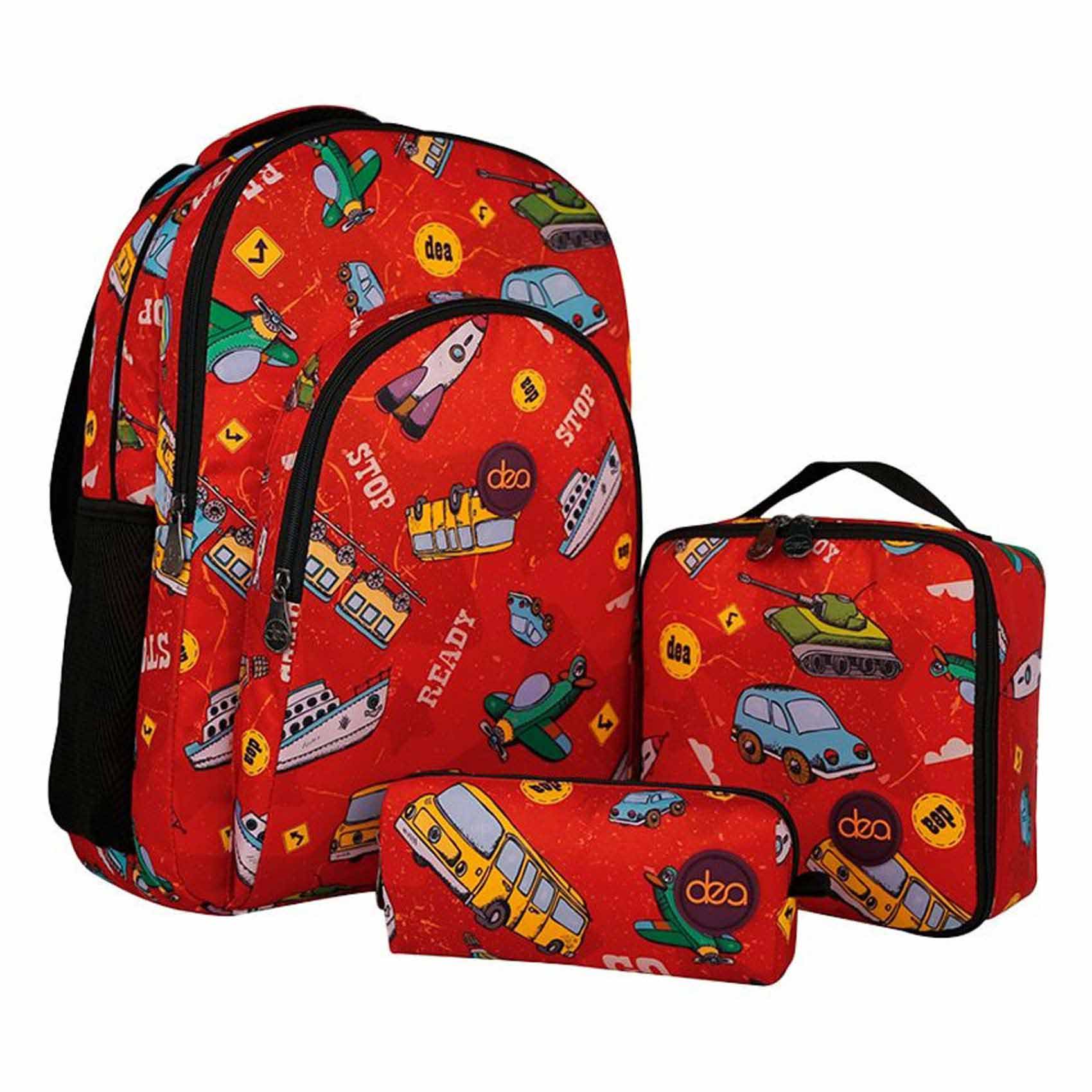 Buy Dea Toon School Set - School Bag + Lunch Bag + Pencil Case Online ...