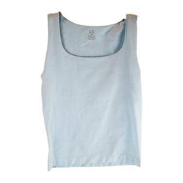 بلوزة نسائية لا كوليكشن بياقة مربعة - بيبى بلو- مقاس واحد