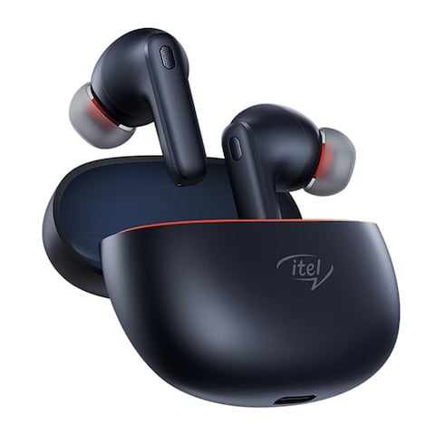 Itel Wireless EarBuds Quad Mic IPX5 - Black - T11