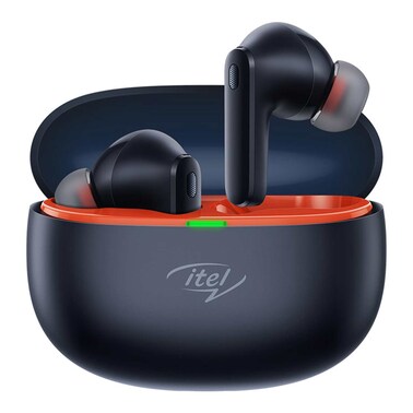 إيتل سماعة بلوتوث لاسلكية رباعية الميكروفون IPX5 - أسود - T11