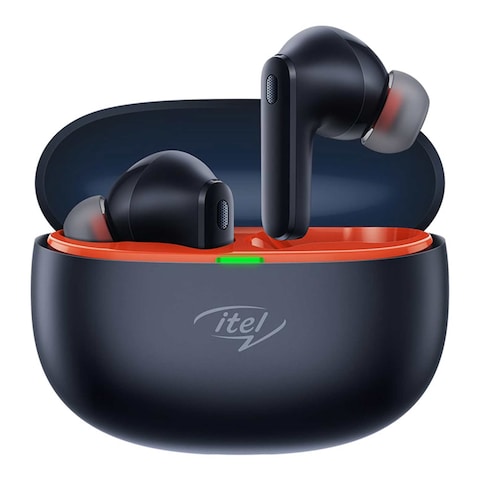 Itel Wireless EarBuds Quad Mic IPX5 - Black - T11