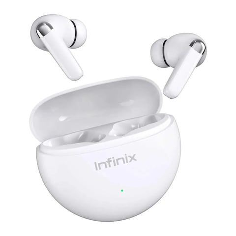 Infinix True Wireless Headsets Bluetooth 5.3 Earbuds - White - XE26