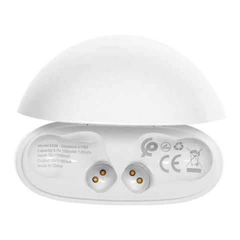 Infinix True Wireless Headsets Bluetooth 5.3 Earbuds - White - XE26