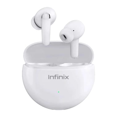 Infinix True Wireless Headsets Bluetooth 5.3 Earbuds - White - XE26