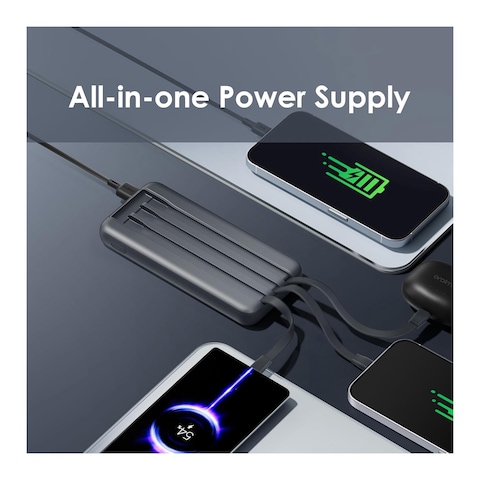 Oraimo Power Bank Slice Link 10000mAh - 12W - Black - P5101