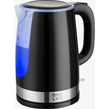 غلاية مياه كهربائية وان لايف 1.7 لتر - أسود - KEP150BK