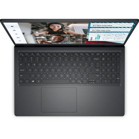 Dell Vostro 3520 Laptop - Intel Core i3-1215U - 256GB SSD - 4GB RAM - 15.6-inch - Intel UHD GPU - Ubuntu - Carbon Black
