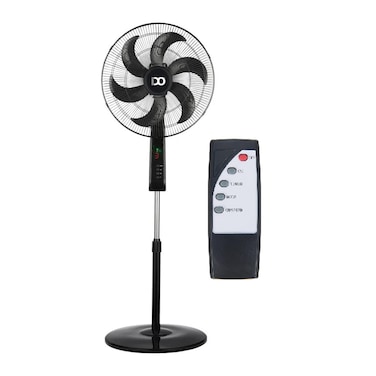 IDO Stand Fan with Remote Control 18 Inch - Black - SF18RC-BK