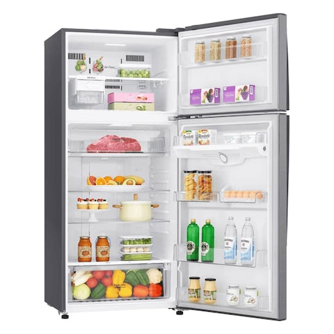 LG No Frost Digital Inverter Refrigerator 506 Liter - Silver - GN-H722HFHL