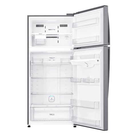 LG No Frost Digital Inverter Refrigerator 506 Liter - Silver - GN-H722HFHL