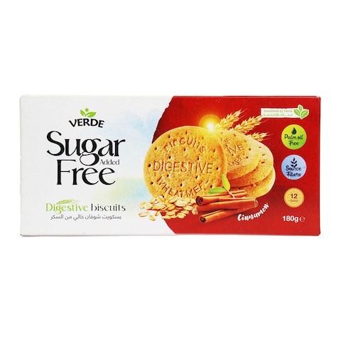 Verde Digestive Sugar Free Cinamon Biscuits - 180 gram