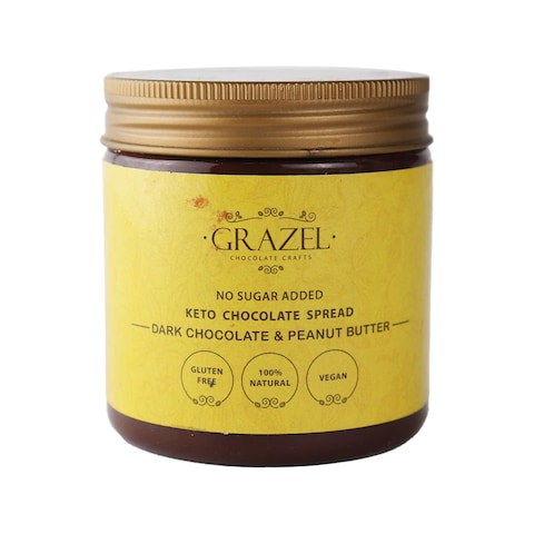 Grazel Dark Chocolate Spread with Peanut Butter - 285 gm