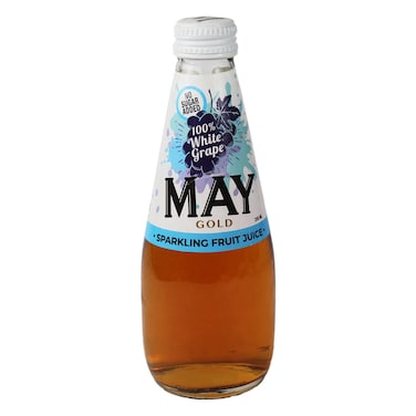May Gold Sparkling White Grape Juice - 250 ml