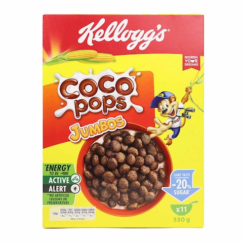 Kellogg&#39;s Coco Pops Jumbo Crispy Chocolate Cereal - 330 gm