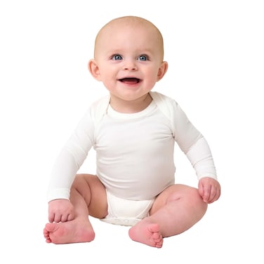 COTT BABY RAMPER SS WHITE 0-24M