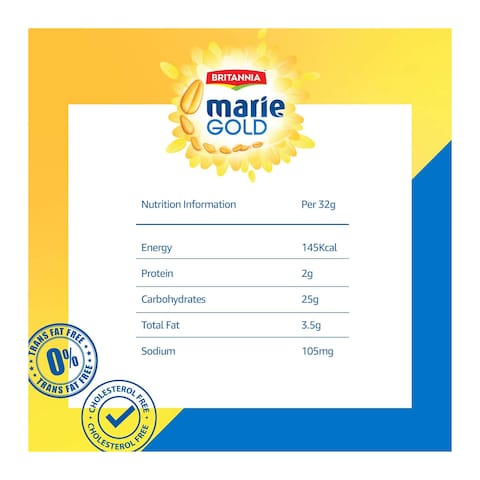 Britannia Marie Gold Tea Time Biscuits - 36 gm