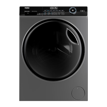 غسالة ملابس هاير 9 كجم اتوماتيك بموتور إنفرتر - فضي- HW90-B14959S6TU1