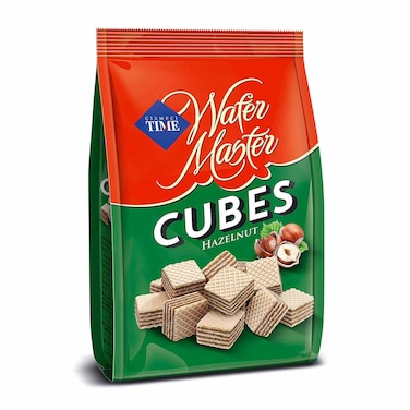Time Wafer Master Hazelnut Wafer Cubes - 100 gm