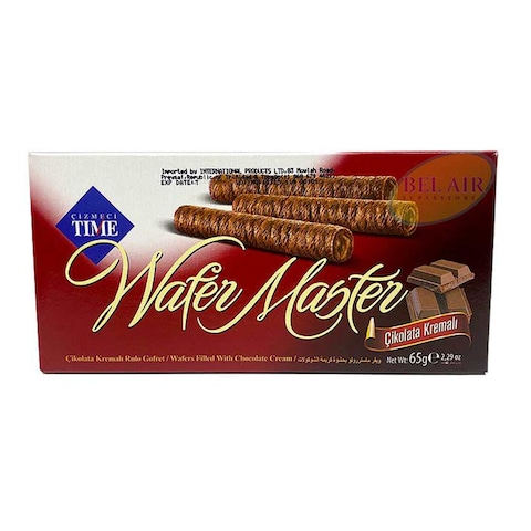 Time Wafer Master Rolls with Chocolate Cream - 65 gram