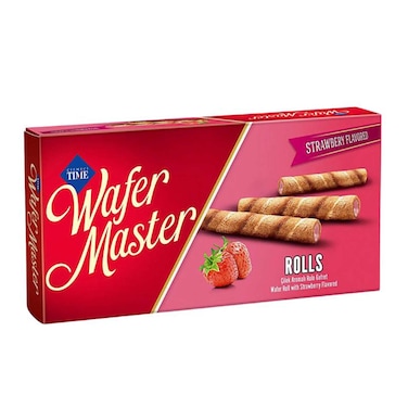 تايم ويفر ماستر رول بكريمة الفراولة - 65 جرام