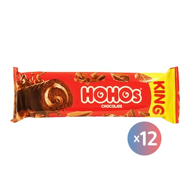 هوهوز كينج رول كيك الشوكولاتة بالكريمة - 12 قطعة