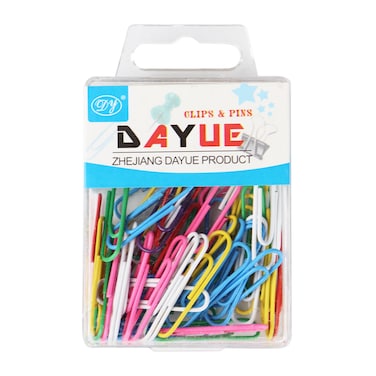 مشابك ورق - 60 قطعة - ألوان متنوعة