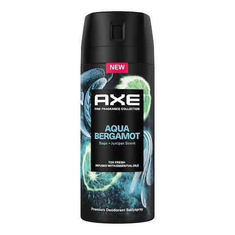 AXE DEO AQUA BERGAMOT 72HR 150ML